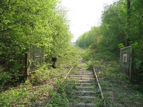 Einffahrt zum Silo