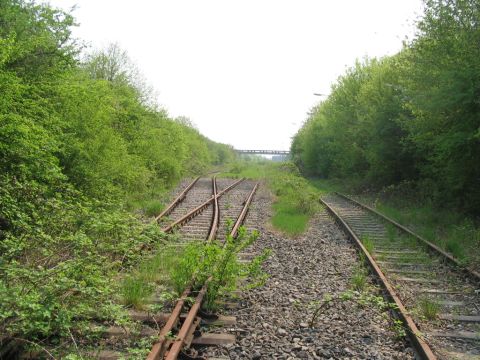 Bahnhof der Siloanlage