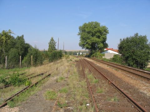 Abzweig von der Bahnlinie Wolkramshausen - Erfurt