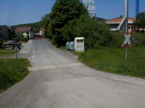 Bahnübergang über die Bürgerhausstraße