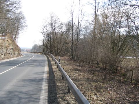 Trasse hinter der Spinnerei