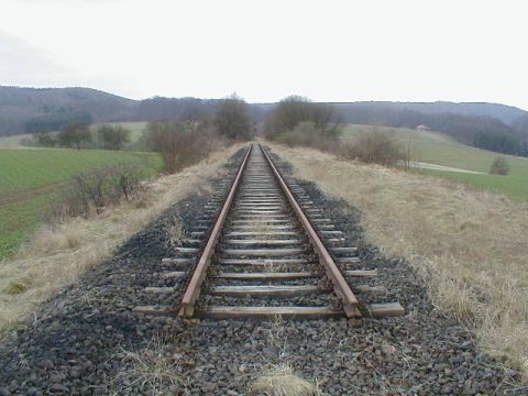 Gleisbeginn hinter Oberscheden
