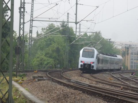 Einmndung in die Bahnlinie aus Schifferstadt