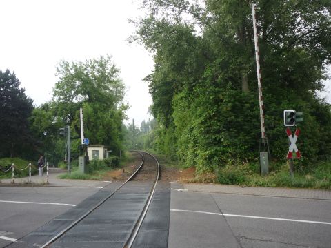 Bahnbergang ber die Karl-Spindler-Strae