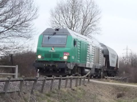 Bahnbergang ber einen Weg