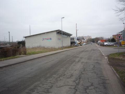 Bahnübergang über die Vogesenstraße