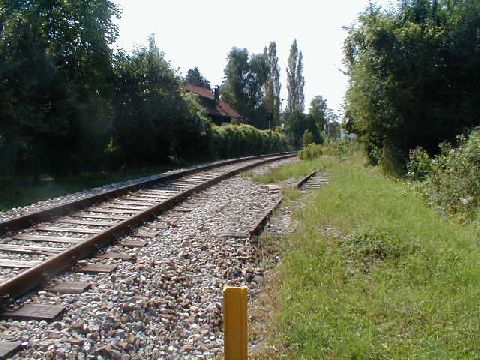 Abzweig der Mnstertalbahn