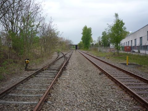 Anschlussgleis zum Industriegebiet Mhlburg