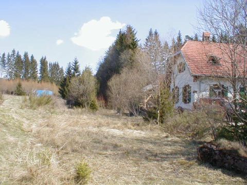 ehemalige Gleisanlagen und Forsthaus, Blick in Richtung Lenzkirch