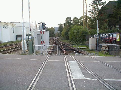 Bahnübergang am Bahnhof Bad Säckingen