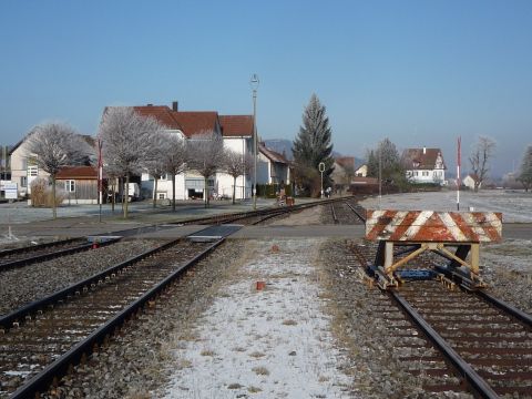 Bahnbergang ber die Wiesholzer Strae