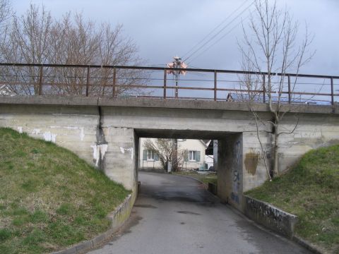 Straenbrcke vor Altshausen
