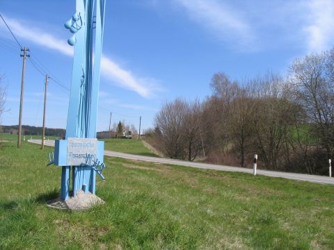 Bahnbergang ber die Strae nach Pfullendorf