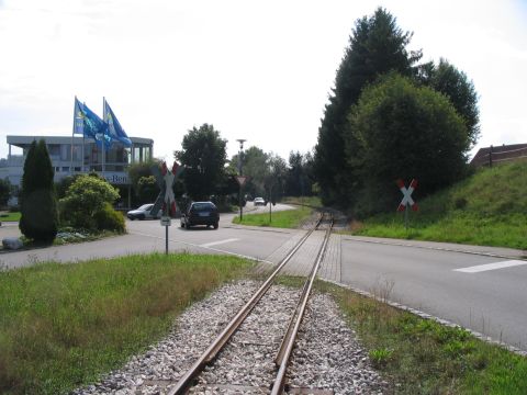 Ehemaliger Abzweig zum Gterbahnhof Ochsenhausen