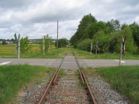 Bahnbergang vor Bad Schussenried