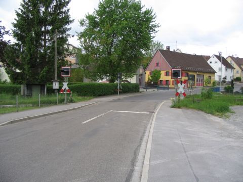Bahnbergang in Bad Schussenried