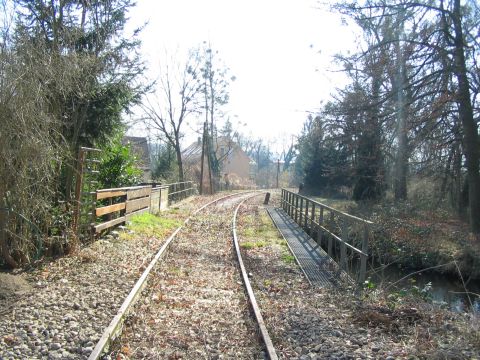 Brcke ber einen Seitenkanal der Wolfegger Ach