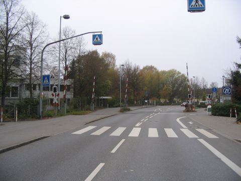 Bahnbergang Friedrichshafen Flugplatzstrae