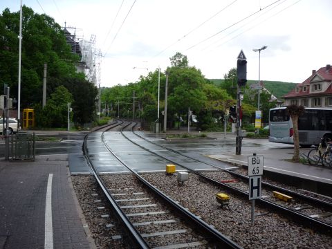 Bahnbergang ber die Rastatter Strae