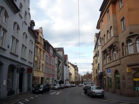 Entlang der westlichen Karl-Friedrich-Straße