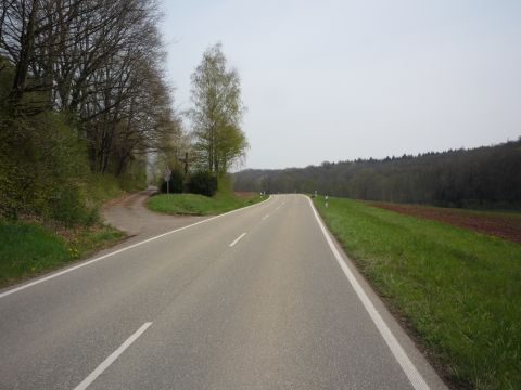 Bahnbergang ber die Strae von Tiefenbach nach Elsenz