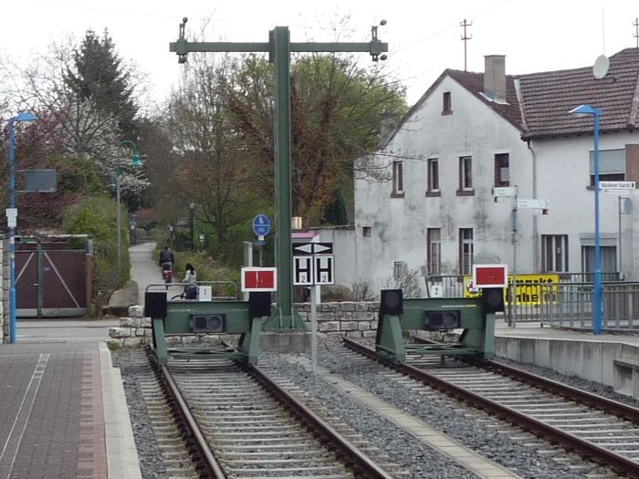 Bahnbergang ber die Kirchstrae