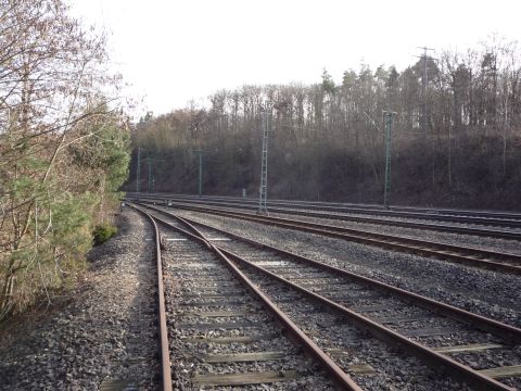 Abzweig von der Bahnlinie Mhlacker - Bretten