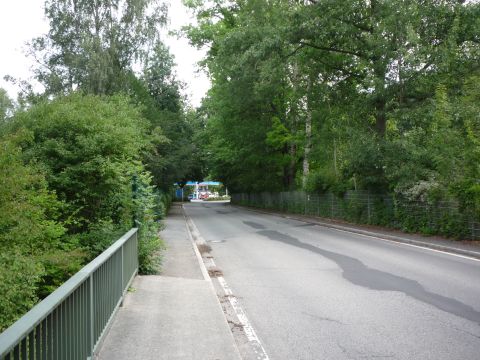 Bahnbergang ber die Neckarsteinacher Strae