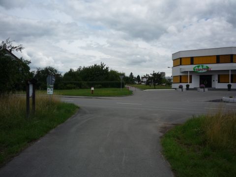 Bahnbergang ber die Strae von Trienz nach Limbach