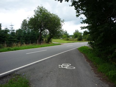 Bahnbergang ber die Strae von Limbach nach Laudenberg