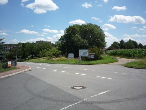 Bahnbergang ber die Hauptstrae