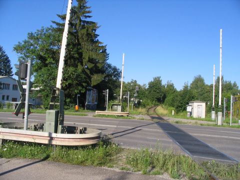 Bahnbergang in Memmingen