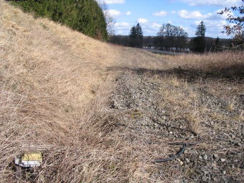 Bahnbergang ber die Strae von Winterrieden nach Babenhausen