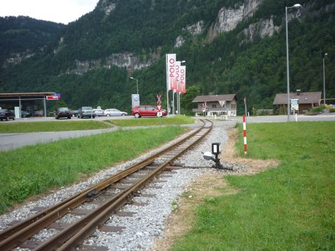 Ausfahrt aus dem Bahnhof Schwarzenberg
