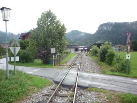 Bahnübergang in Bezau