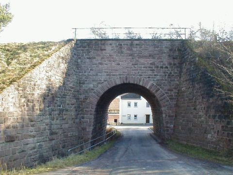 Bahnbergang ber die Strae Festplatz