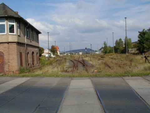Bahnbergang ber die Vlkershuser Strae