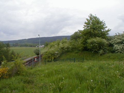 Einmndung in die Trasse der Ulstertalbahn