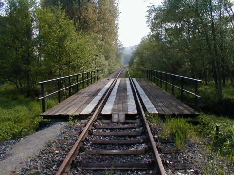 Brcke ber einem Seitenkanal der Sinn 1