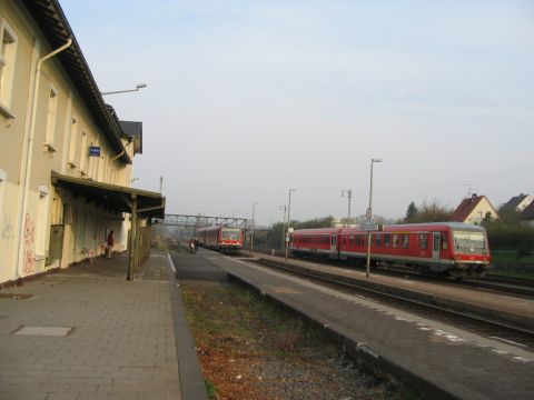 Bahnsteigseite Bahnhof Lauterbach Nord