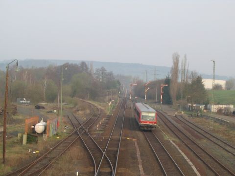 Blick ber die Gleisanlagen Lauterbach Nord