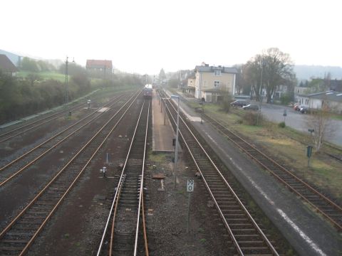 Blick ber die Gleisanlagen Lauterbach Nord