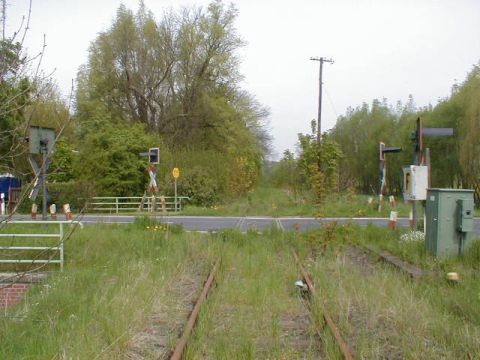 Bahnübergang über die Straße von von Treysa nach Alsfeld