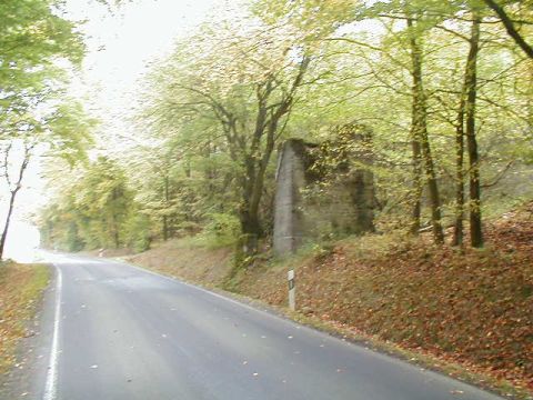 Pfeiler der Materialseilbahn