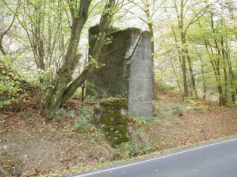 Pfeiler der Materialseilbahn