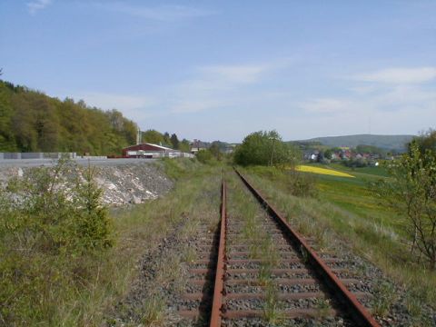 Ehemalige Verladeeinrichtungen des Steinbruchs im Kischenwald
