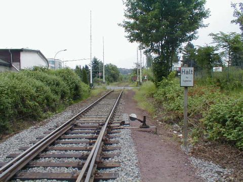 Bahnbergang ber die Forstfeldstrae