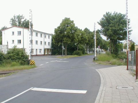 Bahnbergang ber die Forstfeldstrae