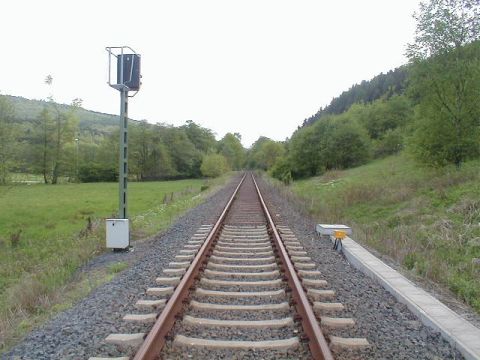 Ende des neuen Gleises