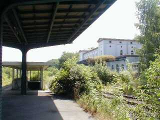 Bahnsteig, Blick nach Schwebda